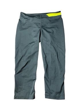 Athletic Works Charcoal Grey Running Leggings w/ Ankle Zips - Size S